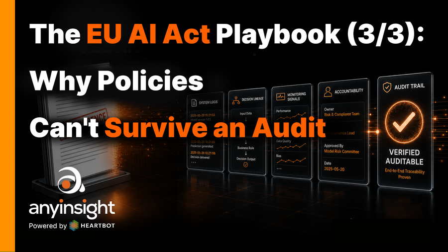 The EU AI Act Playbook (3/3): Why Policies Can't Survive an Audit